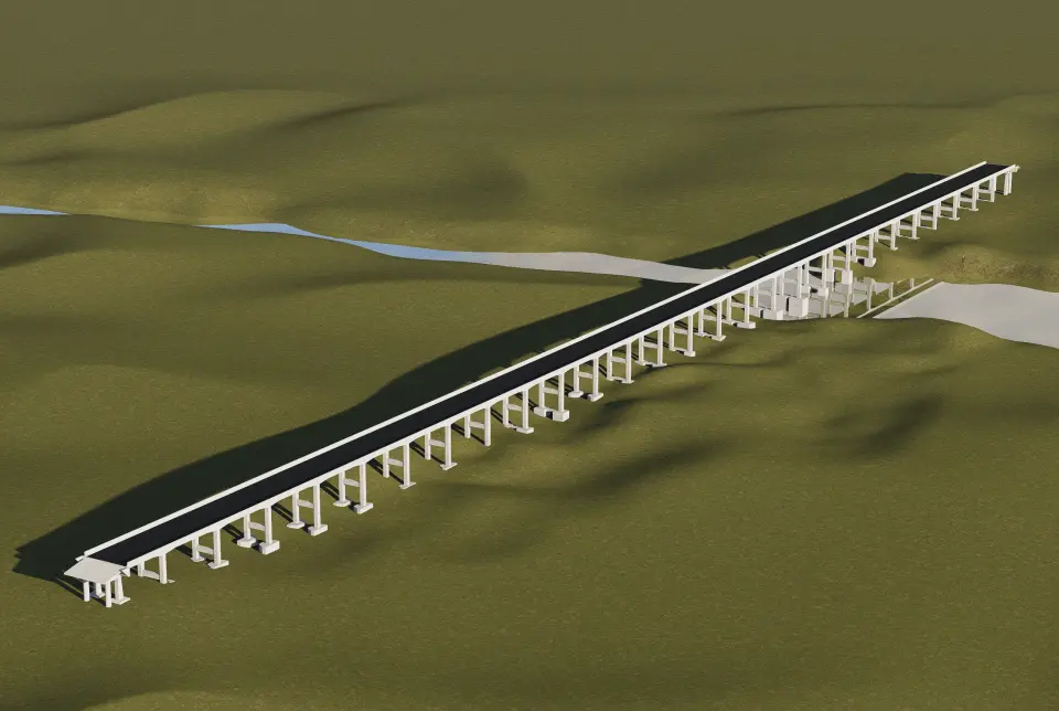 Puente de 414 m